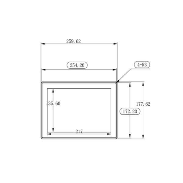 10.1 inch HD Input Industrial Touch Screens High Brightness Wall Mount Capacitive LCD Display for Industrial