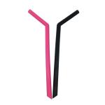 8.5mm Mouth Reusable Silicone Straws, Thick Silicone Non Plastic Straws With