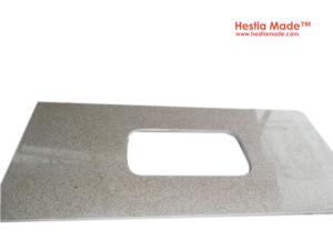 China Countertops - G682 Sunset Gold Granite Kitchen Tops wholesale