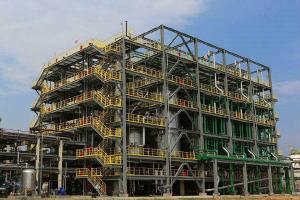 China Prefabricated Steel Industrial Buildings / Industrial Metal Buildings Construction on sale