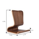 Curved Wooded Monitor stand