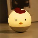 Cute Rechargeable LED Night Light for Kids Bedroom Eco-friendly Silicone Bedside