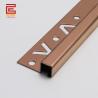 Buy cheap Residential Brozne Stainless Steel Square Edge Tile Trim 2.5m Tile Outside from wholesalers