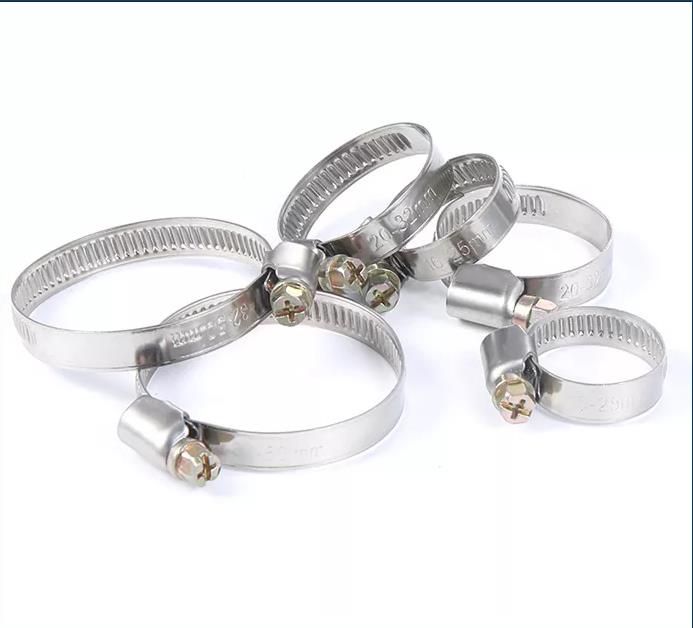 ANSI/ASME Standard Slotted Head Screw Hose Clamps for German Type Heavy Duty Bolts and Stainless Steel ODM Customization