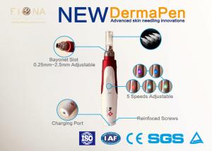 China Automatic Micro Derma Pen Roller 0.25mm Needle Size White / Red Color wholesale