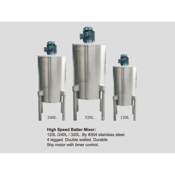 Durable High Speed Dough Mixer 5hp Motor With Timer Control