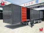 Box 13m 40 Foot Enclosed Trailers 60T Van Semi Trailer