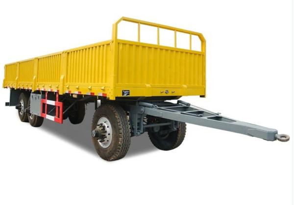1310mm Wheel Base Heavy Duty Cargo Timber Transport Draw Bar Full Trailer for