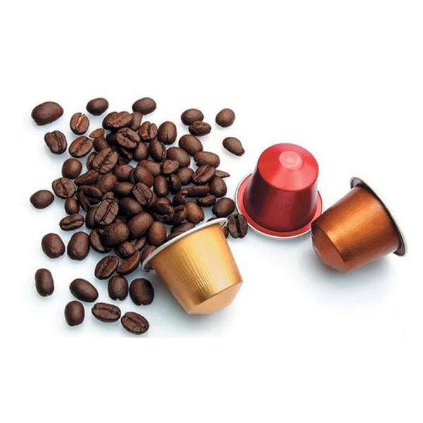 Eco Friendly Aluminum Foil Empty Coffee Capsule With Lid Reusable Capsule Cup