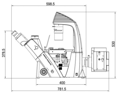 40X-400X Inverted Optical Microscope WF10X 22mm For Cell Observation And Cultivation
