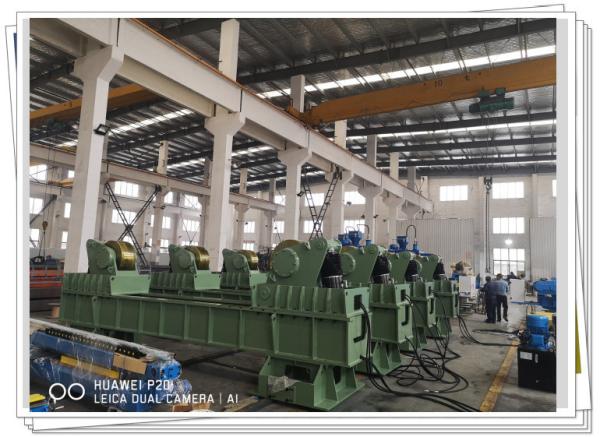 Bullet Tank Assembly Roller Bed 400t Fixed Hydraulic Fit Up Rotator Vessel