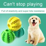 Dog Pet Treat Dispensing Ball Solid Rubber Chew Toy with Natural Rubber Material