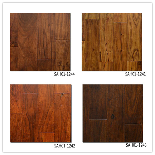Tigerwood HDF engineered flooring, 3-layer, UV lacquer