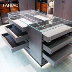Modern Walk In Closet Furniture Custom Design With Wood Veneer Finished Doors
