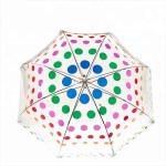 Custom Logo Compact Bubble Umbrella , Clear Transparent Umbrella For Womens