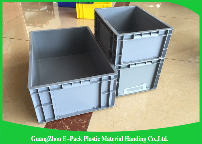 Customized Large Plastic Storage Containers , Warehouse Stackable Plastic Boxes