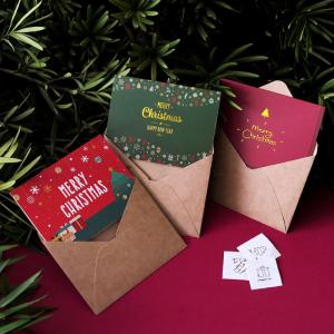 China 12x9cm Christmas Cards And Envelopes wholesale