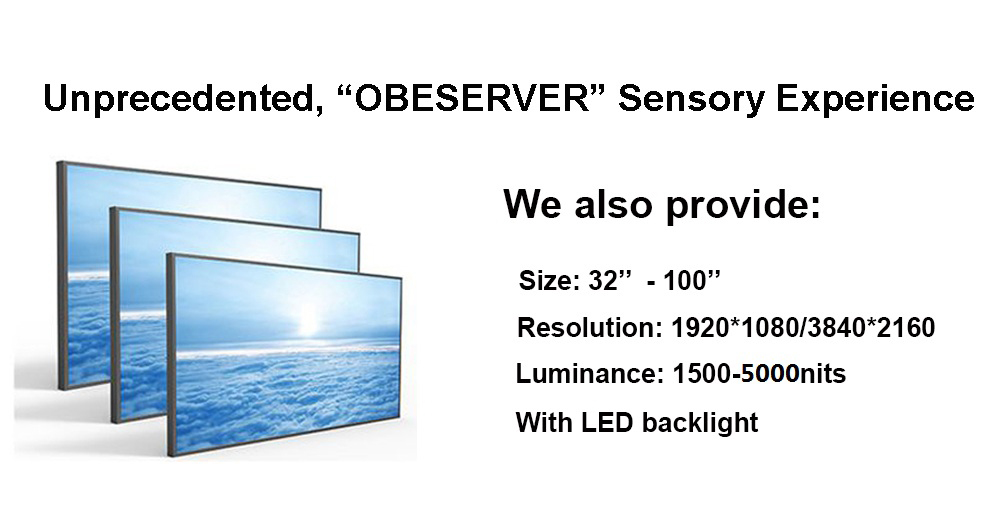 Lcd Screen 75 Inch With Oled Lg Tft 4000nit Display High Brightness Sunlight Readable Lcd Panel Price
