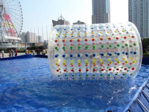 China Transparent Inflatable Water Toys Water Roller Ball Heavy Duty Reinforced wholesale