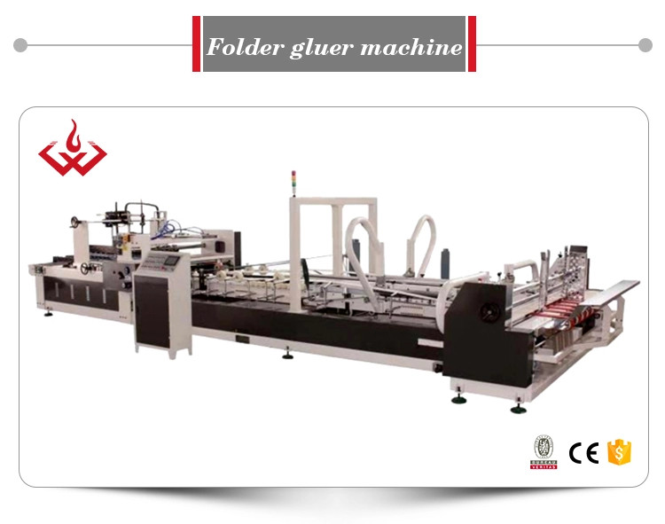 Automatic Glue Machine Corrugated Carton Folding Box Gluing Machinery