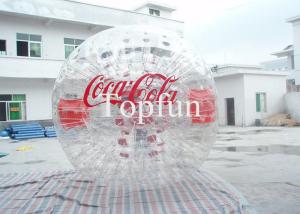 China PVC / TPU Inflatable Zorb Ball , Inflatable Touch Advertising Logo Bubble Soccer wholesale