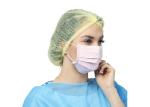 3 Ply Disposable Face Mask Non Woven Material For Cough Germs Illness