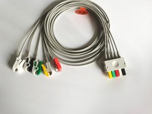 China IEC AHA 1.2m Length ECG Clip Leadwires Siemens Drager 3/5 wholesale