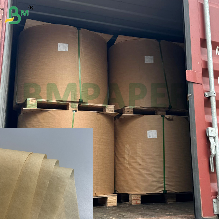 40gsm 50gsm Printable Kit 7 Brown Food Grade Greaseproof Paper Grease Resistant For Hamburger Packaging