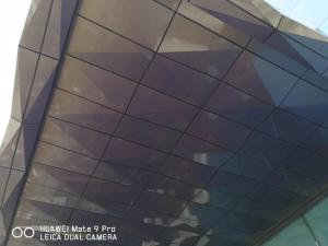 China 3D Shape 4mm Thickness Aluminum Composite Panels For Shading Spectra Color wholesale