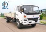 White /red Color Light Duty Commercial Trucks / Sinotruk 5 - 8T Light Cargo