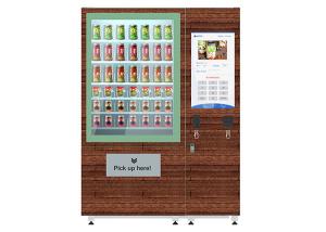 China Belt Lift System Fridge Vending Machine For Salad / Fruit / Vegetable Sale on sale