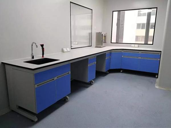 Microbiology Laboratory Wall Bench Plywood Chemical Lab Table With Resistant