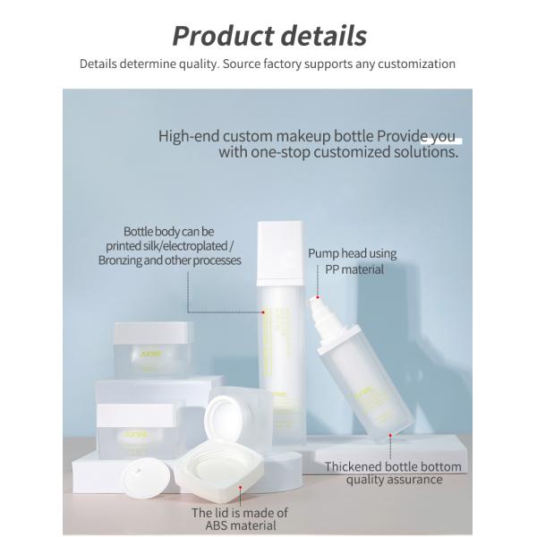 120ml Acrylic Bottles Empty Plastic Essence Water Bottle With Plastic Cap Accepts Logo Printing