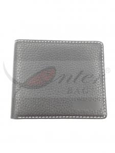 China Black Two Fold PU Leather Wallet For Men Durable Big Capacity 11.5*9.5 Cm wholesale
