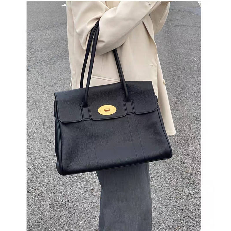 Large Capacity Casual Leather Tote Bag Vintage Designer Fashion Shoulder Bag for Women