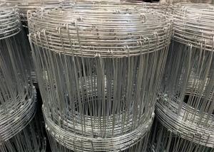 China 1.2m 2.5mm Hinge Joint Wire Mesh Knot For Cattle Farm Hot Dipped Galvanized Field Fence wholesale