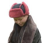 Australian Shearling Sheepskin Double Face Ladies Leather Fur Trim Trapper Hat