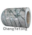 Marble Grain Coating GI Sheet Coil , Construction Material Cold Rolled Steel