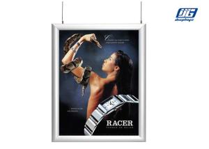 China Magical Silver Hanging Picture Frames Single Sided Display Graphic Holder wholesale