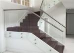 U Channel Glass Building Railing Staircase Type For Indoor Outdoor Designs