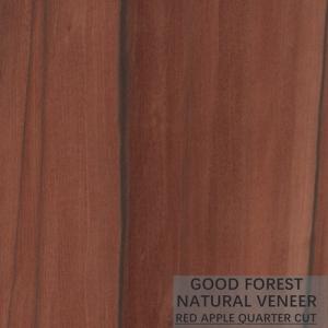 China OEM Natural Apple Wood Veneer Vertical Grain Quarter Cut Veneer on sale
