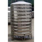 Ss304 / 316 Round Metal Water Tank , Durable Round Water Storage Tanks