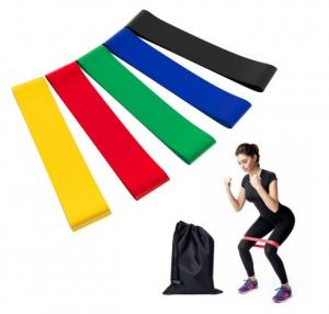 China Cheap Cost Exercise Gym Yoga Pilates Fitness Loop 100% natural Latex Resistance Bands With Custom Logo wholesale
