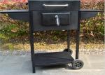 Factory price outdoor villa countryard Charcoal BBQ Grill Trolley Smoker