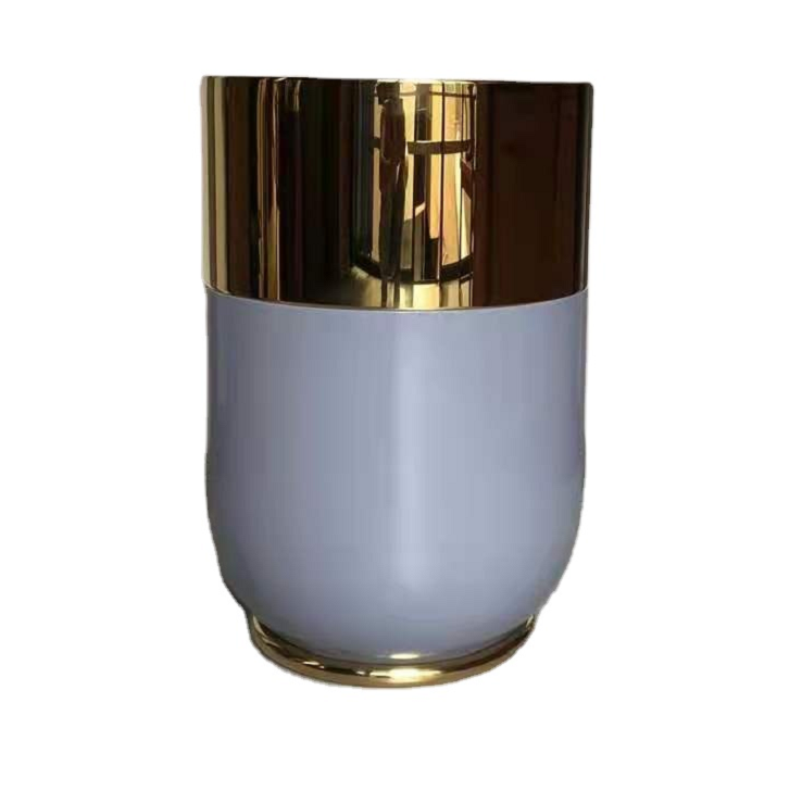 Two colors matched flower pot metal flower planter