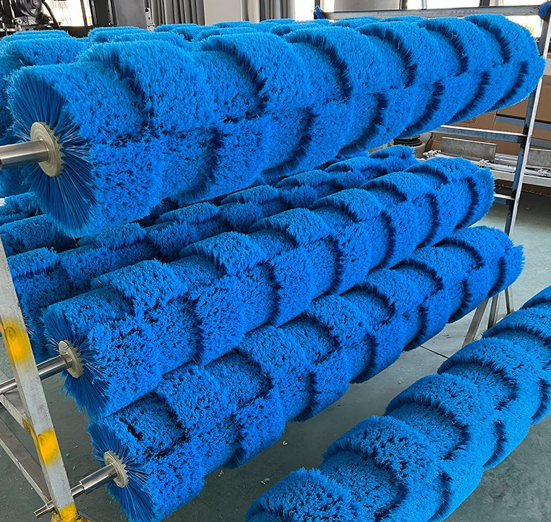 Automatic Computer Car Washer Wheel Hub Brush Roller with High/Low Fur Brush Stainless Steel