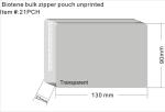 0.15mm SEDEX 4P PVC Plastic Pouch Zipper Travel Transparent Toiletry Bag 7P AZO
