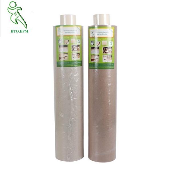 Temporary Hardwood Floor Protection , Fiber Waste Cardboard Floor Covering Paper