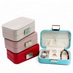 Colored Portable Jewelry Holder , Personalised Travel Jewellery Case For Friends