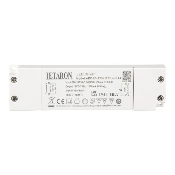 20W Slim Led Driver 12v 24v with TUV CE Certification 30000 Hours Lifetime